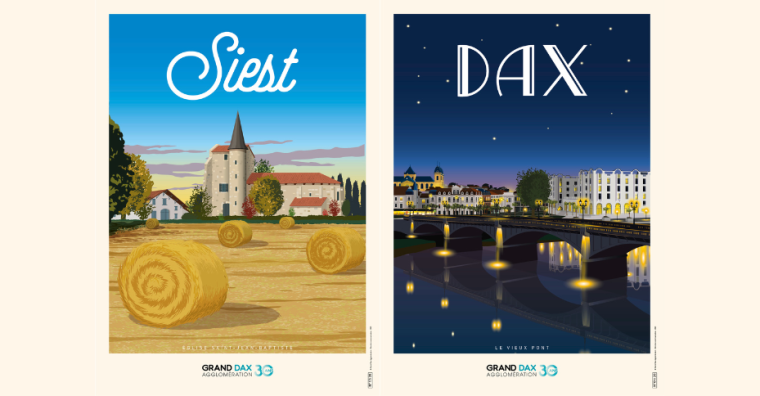 Illustration de l'article Grand Dax – 20 affiches à collectionner pour les 30 ans