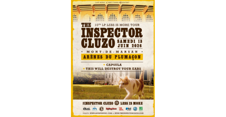 Illustration de l'article Concert – The Inspector Cluzo de retour aux arènes du Plumaçon