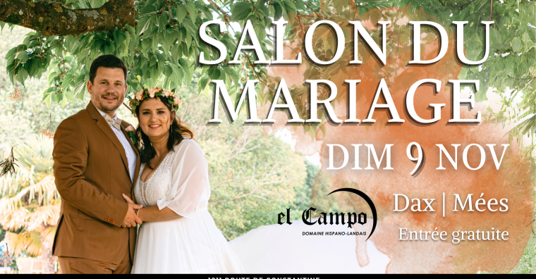 Illustration de l'article Salon du mariage au Domaine El Campo, le 9 novembre à Mées