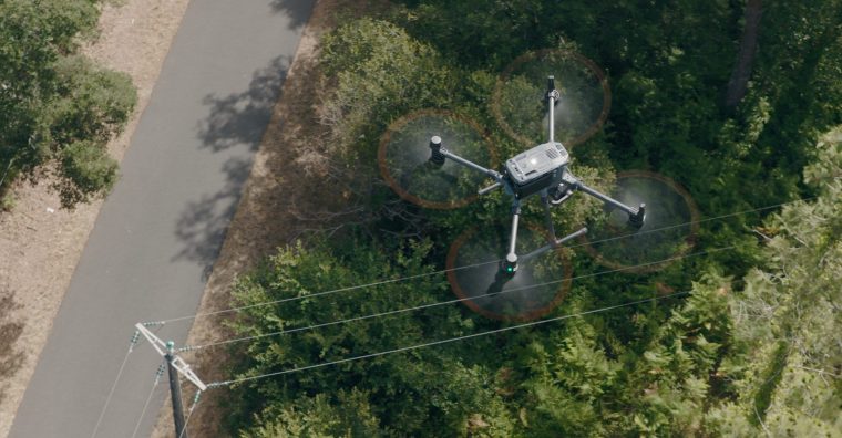 Illustration de l'article Enedis Pyrénées-Landes : le drone au service de l’élagage
