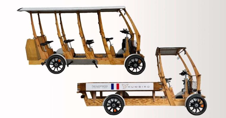 Illustration de l'article Mobilité douce – Des vélo-bus en pin des Landes et à assistance électrique fabriqués à Nantes