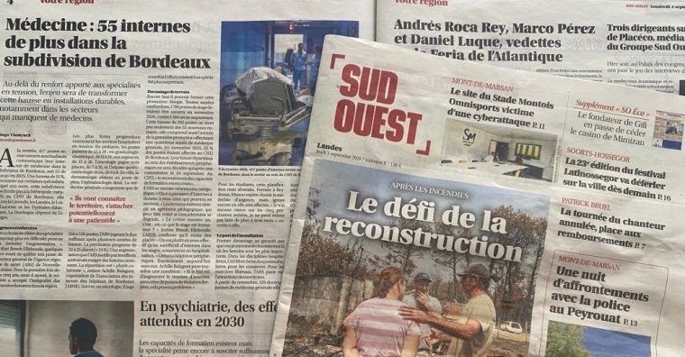 Illustration de l'article Presse — Le Groupe Sud Ouest en négociations pour son rachat par le groupe belge Rossel 